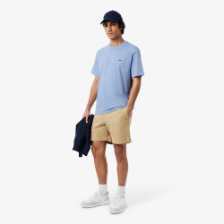 T-shirt Lacoste en coton jersey mi-épais Bleu clair| DM’Sports