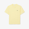 T-shirt Lacoste en coton jersey mi-épais Jaune pastel| DM’Sports
