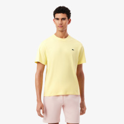 T-shirt Lacoste en coton jersey mi-épais Jaune pastel
