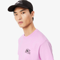 T-shirt Lacoste en coton biologique imprimé tennis Albizia | DM’Sports