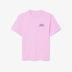 T-shirt Lacoste en coton biologique imprimé tennis Albizia | DM’Sports
