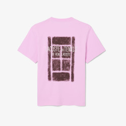 T-shirt Lacoste en coton biologique imprimé tennis Albizia | DM’Sports