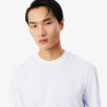 T-shirt Lacoste en coton avec imprimé crocodile Blanc | DM’Sports