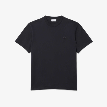 T-shirt Lacoste en coton jersey épais avec imprimé tennis au dos Noir | DM’Sports