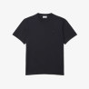 T-shirt Lacoste en coton jersey épais avec imprimé tennis au dos Noir | DM’Sports