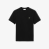 T-shirt Lacoste en coton jersey avec bande logo sur épaules Noir  | DM’Sports