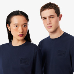 T-shirt Lacoste en coton jersey avec logo embossé Midnight Blue | DM’Sports