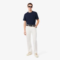 T-shirt Lacoste en coton jersey avec logo embossé Midnight Blue | DM’Sports