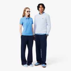 Pantalon de survêtement Lacoste en molleton coton loose fit Marine