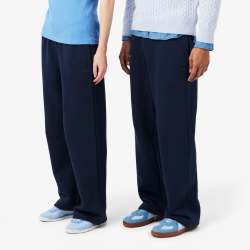 Pantalon de survêtement Lacoste en molleton coton loose fit Marine | DM’Sports