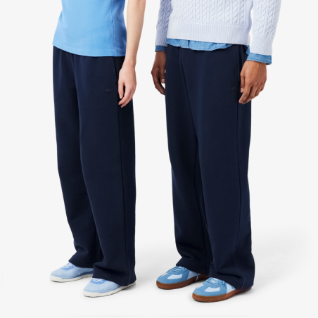 Pantalon de survêtement Lacoste en molleton coton loose fit Marine | DM’Sports