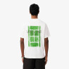 T-shirt Lacoste en coton biologique à imprimé tennis Blanc | DM’Sports