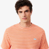 T-shirt Lacoste Classic Striped en coton Miami/Blossom | DM’Sports