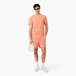 T-shirt Lacoste Classic Striped en coton Miami/Blossom | DM’Sports