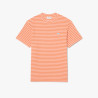 T-shirt Lacoste Classic Striped en coton Miami/Blossom | DM’Sports