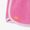 Ensemble LACOSTE bébé coton imprimé blanc et rose