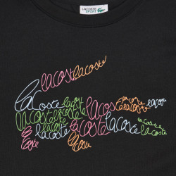 T-shirt enfant avec imrpimé LACOSTE noir