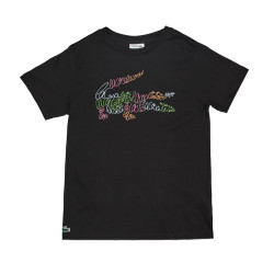 T-shirt enfant avec imrpimé LACOSTE noir