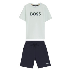 Ensemble T-shirt & Short Enfant – Style Chic & Confort BOSS vert
