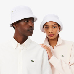 Bob LACOSTE en piqué de coton biologique uni Blanc