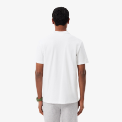 T-shirt Lacoste Commuter Piqué Blanc Homme | DM'Sports