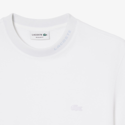 T-shirt Lacoste Commuter Piqué Blanc Homme | DM'Sports