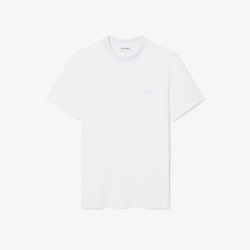T-shirt Lacoste Commuter Piqué Blanc Homme | DM'Sports