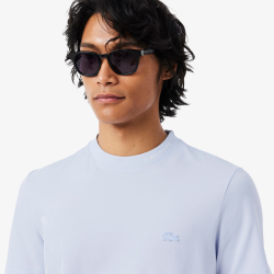 T-shirt Lacoste Commuter Piqué Blue Clair Homme | DM'Sports