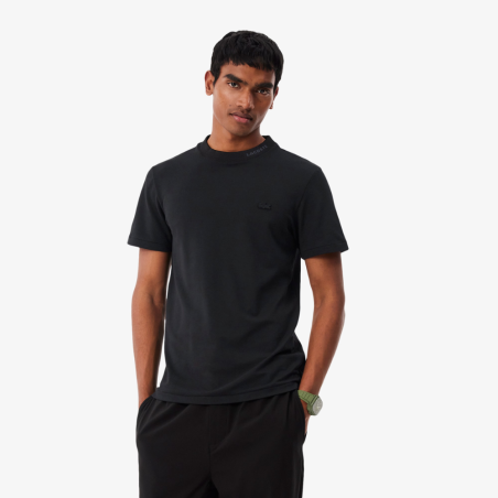 T-shirt Lacoste Commuter Piqué Noir Homme | DM'Sports