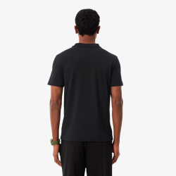 T-shirt Lacoste Commuter Piqué Noir Homme | DM'Sports