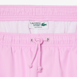 Short de Tennis Lacoste Diamond Taffeta Rose Homme | DM'Sports
