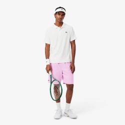 Short de Tennis Lacoste Diamond Taffeta Rose Homme | DM'Sports