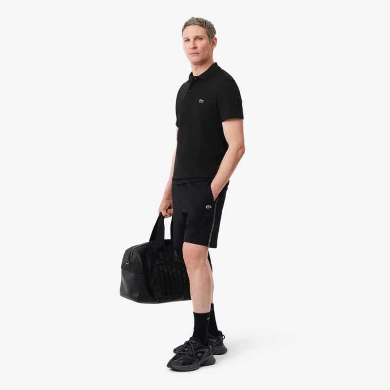 Short Lacoste Regular Fit en Molleton Noir