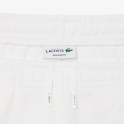 Short Lacoste Regular Fit Molleton Blanc Homme | DM'Sports