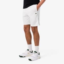 Short Lacoste Regular Fit Molleton Blanc Homme | DM'Sports