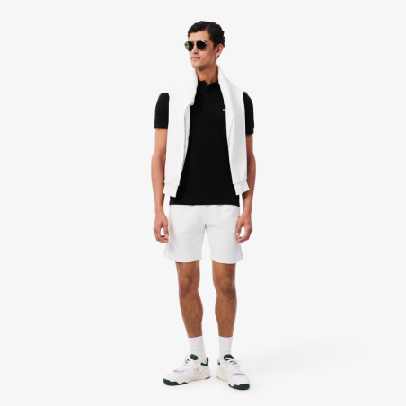 Short Lacoste Regular Fit en Molleton Blanc