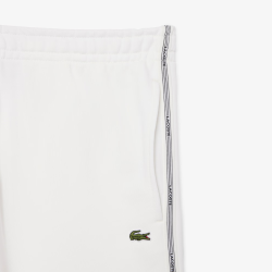 Short Lacoste Regular Fit Molleton Blanc Homme | DM'Sports