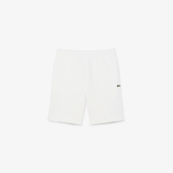 Short Lacoste Regular Fit Molleton Blanc Homme | DM'Sports