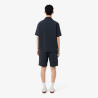 Short Lacoste Seersucker Coton Noir Gris Foncé Homme | DM'Sports