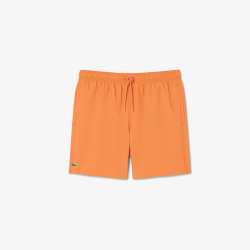 Short de Bain Lacoste Mid Length Orange Vert Homme | DM'Sports