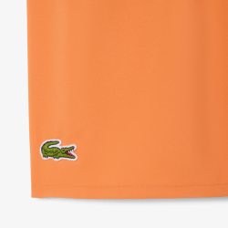 Short de Bain Lacoste Mid Length Orange Vert Homme | DM'Sports