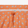 Short de Bain Lacoste Imprimé Crocodile Orange Homme | DM'Sports