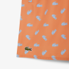 Short de Bain Lacoste Imprimé Crocodile Orange Homme | DM'Sports
