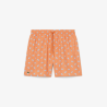 Short de Bain Lacoste Imprimé Crocodile Orange Homme | DM'Sports