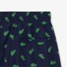 Short de Bain Lacoste Imprimé Crocodile Bleu Nuit Homme | DM'Sports