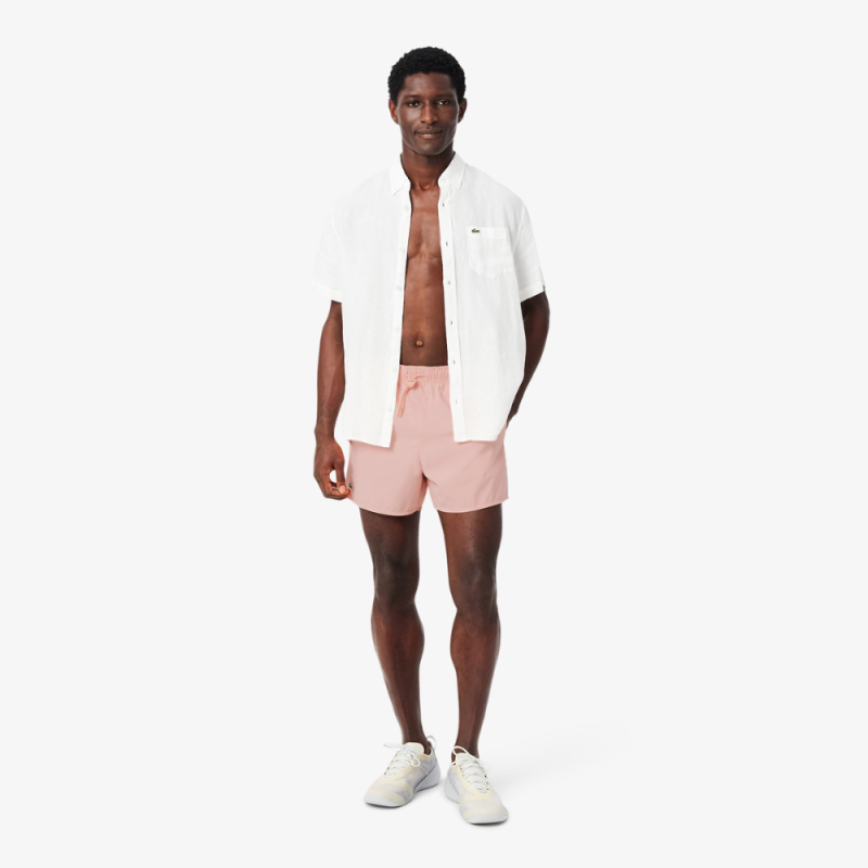 Short de Bain Lacoste Court Séchage Rapide Rose / Vert