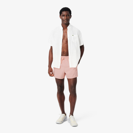 Short de Bain Lacoste Court Séchage Rapide Rose / Vert