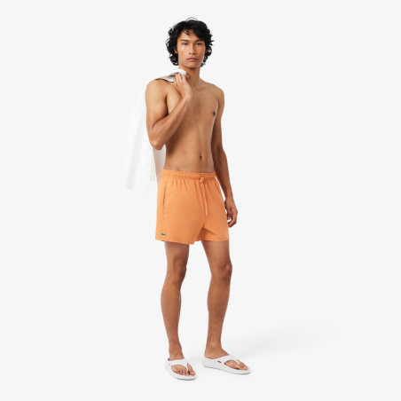 Short de Bain Lacoste Court Séchage Rapide Orange / Vert