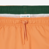 Short de Bain Lacoste Court Séchage Rapide Orange Vert Homme | DM'Sports
