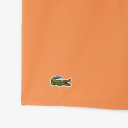 Short de Bain Lacoste Court Séchage Rapide Orange Vert Homme | DM'Sports